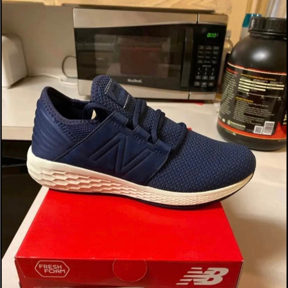 New Womens New Balance Fresh Foam Cruz shoes navy blue